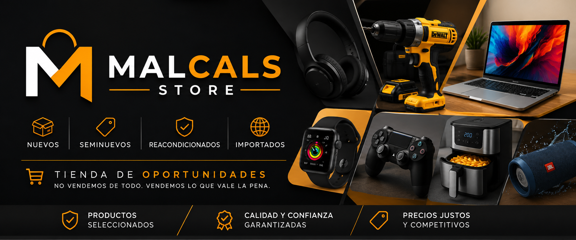 Malcals Store, tienda de oportunidades: productos nuevos, seminuevos, reacondicionados e importados